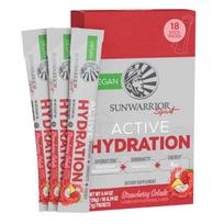 Sunwarrior „Warrior“ aktyvaus drėkinimo elektrolitai, „Strawberry Colada“ – 18 maišelių