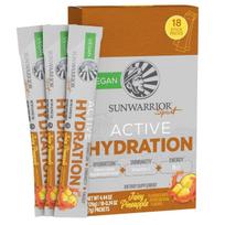 Sunwarrior „Warrior Active Hydration Electrolytes“, Sultingas ananasas – 18 maišelių