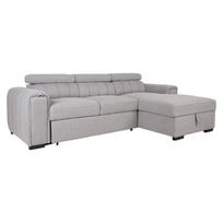 Kampinė sofa-lova ODELIA RC, pilka