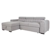 Kampinė sofa-lova ODELIA LC, pilka