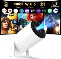 "Google TV" ir "Ai" valdymas balsu: "Tecaki" mini projektorius, nešiojamasis projektorius su daugiau nei 1900 sertifikuotų programų, "Netflix/Prime Video/Disney+/Sky Sports", 1080P ir 4K palaikymas