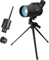 "Svbony SV41 Mak Spotting Scope" su "WiFi" kamera ir adapteriu M48-M42, 25-75 x 70 Mak teleskopas, BAK4 prizmės FMC optika Vandeniui atsparus optinis taikiklis su trikoju, skirtas paukščių stebėjimui, sporto šauliams, laukinės gamtos peizažams, mėnuliui