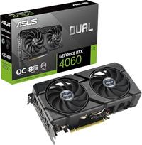 ASUS "GeForce RTX 4060 Dual Evo 8G OC" žaidimų vaizdo plokštė - 2535 MHz spartinimo taktinis dažnis, GDDR6X, PCIe Gen 4, DLSS 3, 3X DP v 1.4a, HDMI 2.1a (palaiko 4K ir 8K HDR)