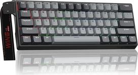 AULA WIN60HE Pro mechaninė žaidimų klaviatūra su kabeliu, "Hall Effect" magnetiniai jungikliai, greitasis paleidimas, reguliuojamas suveikimas, 60 % RGB klaviatūra, skirta PC/Mac (pilka)