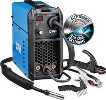 CFH suvirinimo aparatas su šerdine viela 120 A FSG 884 - MMA ir flux suvirinimo aparatas be dujų, su karštuoju paleidimu, apsauga nuo prilipimo ir lanko jėga, skirtas 1,5-3,2 mm skersmens elektrodams ir 0,8/0,9 mm skersmens šerdinei vielai, iki 4 mm medži