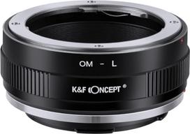 K&F CONCEPT OM-L rankinio fokusavimo objektyvo laikiklio adapteris, suderinamas su "Olympus OM SLR" objektyvais ir L-mount fotoaparatų korpusais