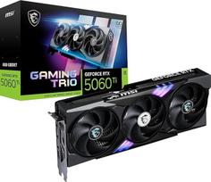 MSI "GeForce RTX 5060 Ti 8G Gaming Trio OC" - 8GB GDDR7 (28Gb/s/128 bitų), PCIe 5, didinimo dažnis: 2647 MHz, HDMI 2.1b, DisplayPort 2.1b
