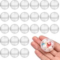 ULTECHNOVO 100 Stück Transparente Kunststoffkugeln, Vielseitig Verwendbar, Befüllbar, für Kinder-greifautomaten, Spielzeug - 32 mm (1,25 Zoll)