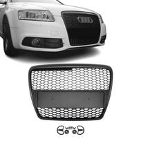 RS išvaizdos priekinės grotelės skirtos Audi A6 C6 modeliams (04-11), juodos