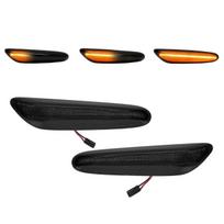 LED dinaminiai Posūkiai ant sparnų, komplektas tinkantis BMW E92 / E93 (06-13), juodi