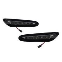 LED posūkiai ant sparnų, komplektas skirtas BMW E92 / E93, tamsinti