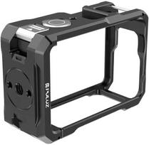 Metalinis apsauginis dėklas su „Puluz“ šalto bato laikikliu, skirtas „DJI Osmo Action 6“ dronui