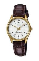 CASIO COLLECTION modelis ONLY TIME LADY, LEATHER - WHITE