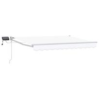 Rankinė ištraukiama markizė su LED Baltas 3 x 2,5 m