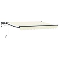Rankinė ištraukiama markizė su LED Kreminė 3,5 x 2,5 m
