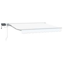 Rankinis markizės rėmas su LED Baltas 3,5 x 2,5 m