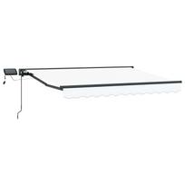 Rankinis markizės rėmas su LED Baltas 3 x 2,5 m