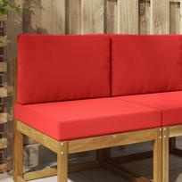 Lauko sofa pagalvėlė 2 pcs Raudona Poliesteris