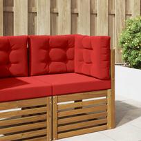 Lauko sofa pagalvėlė 3 pcs Raudona Poliesteris