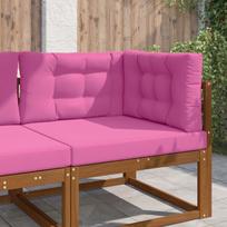 Lauko sofa pagalvėlė 3 pcs Rožinė Poliesteris