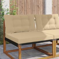 Lauko sofa pagalvėlė 2 pcs Smėlio Poliesteris