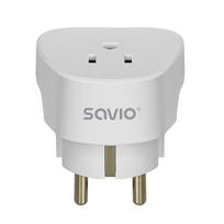 SAVIO AP-01 Travel Adapter, US socket EU plug