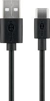Goobay | USB-C charging and sync cable (USB-A USB-C) | 59124 | USB-C male | USB 2.0 male (type A)