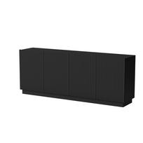 Cama LIVERTI 200 4D komoda, 200x42x78cm, 4 durelės, juoda matinė