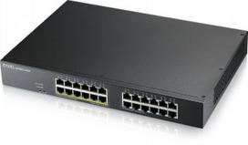 ZYXEL GS1915-24EP, 24-PORT GBE, 12 PORT POE, 130 WATT 802.3AT, RACKMOUNT, FANLESS, SMART SWITCH, HYBRID MODE, STANDALONE OR NEBU
