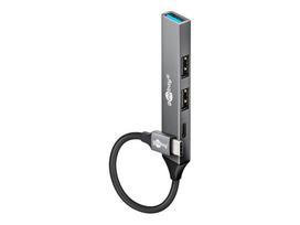 Goobay Slim 4-Port USB Hub, USB-C to USB-C/USB-A, 5Gbit/s | 74459