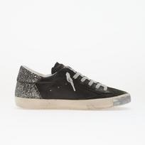 Philippe Model Prsx Low Woman Veau Glitter Mixage/ Noir - Dydis 38 (PRLDVGX1 Laisvalaikio batai)