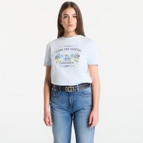 Guess Jeans Ss Cn Flowers Guess Box Tee Sky High - Dydis S (W6GI27K3160-A719 Marškinėliai)