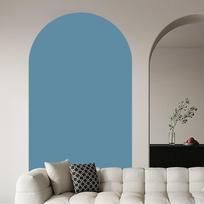 Arkos sienos lipdukas Boho dekoras, PVC nuimamas lipdukas Geometrinis meno tapetai Namų dekoras atostogoms mėlyna