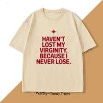 Nenaujas T-shirt vyrams moterims linksmas trumpomis rankovėmis apvalia iškirpte medvilninis vintažinis kasdienis vyriškas drabužis XXXXL chaki