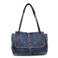 Popular Casual Single-shoulder Bag Large-capacity Tote Bag and Fashionable Crossbody Bag tamsiai mėlyna spalva