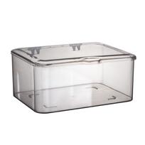 Skaidri atlenkiama laikymo dėžė, buitinė, stalviršio, apsauganti nuo dulkių, laikymo, svetainės, arbatos, plastikinis laikymo krepšys Ice transparency
