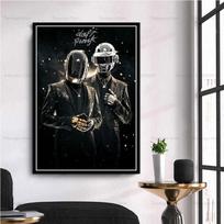 Abstrakcija Daft Punk DJ Muzikos Žvaigždė Meno Kūrinys Legenda Modernus Plakatas Spaudiniai Sienos Menas Drobės Tapyba Paveikslas Nuotrauka Dovana Kambarys Namų Dekoras 20x30cm no frame