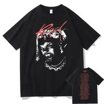 Reperio Playboi Carti Naujas Albumas Whole Lotta Red Grafinio Logo Marškinėliai Gatvės Drabužiai Vyriški Hip Hop Marškinėliai Vyrams Moterims Mada Marškinėliai S juoda