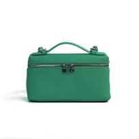 Genuine Leather Women's Handbag, Hand-held Box Bag, Crossbody Small Bag 19*6.5*11.5cm juoda