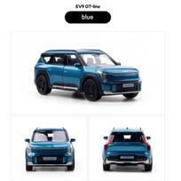 Welly 1:38 Kia EV9 Fullback, Mėlyna/Balta Metalinė, MiniAutomobilis mėlyna