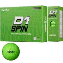 Honma Golf Balls D1 SPIN 2023 Soft Distance Golf Balls 12 Great Value for HONMA 1 dozen D-1 2-Piece (1 dozen, balls) - Money. (Honma Golf, / (12 žalia