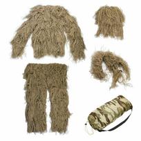 3D medžioklės „Ghillie“ kostiumas, snaiperis, taktinis karinis kamufliažinis drabužis, armijos šaudymas iš džiunglių drabužiai, apsimetinėti paukščiais lauke 140cm žalia