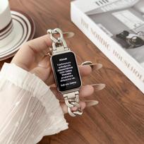 Nerūdijančio plieno dirželis Samsung Galaxy Fit 3 išmaniajam laikrodžiui Metalinė grandinėlė Apyrankė Fit3 laikrodžio dirželio priedai For Galaxy WatchFit3 sidabras