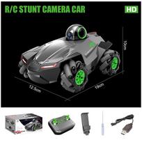 Naujas RC automobilis 1:20 su vaizdo įrašu 2.4G WIFI FPV HD vaizdo perdavimo kamera, 360° besisukanti lauko kaskadininkų kamera Automobilis Vaikas berniukas Žaislas vaizdo automobilis juoda