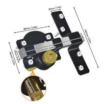 Barn Door Latch Double-Sided Sheds Lock Sliding Rustproof Door Latch 5 Keys For Fence Gate Cabinet Closet Pantry Chicken Coop RV juoda