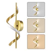 Minimalistinis LED sieninis šviestuvas Nordic miegamojo lovos šviestuvas dekoratyvinis vidaus šviestuvas tricolor light auksas