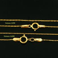 14K Auksu dengta gyvatės kaulo grandinėlė-kaklo papuošalas moterims 0.67mm chain thickness