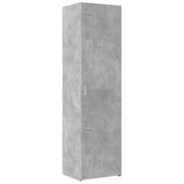 vidaXL Komoda, betono pilkos spalvos, 50x42,5x185cm, apdirbta mediena