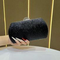 Vakarinė rankinė, Paprasta suknelės rankinė, Nešiojama banketinė rankinė, Blizganti vienos peties crossbody rankinė auksas