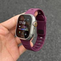 Silicone Band For Apple Watch series 10 46mm 42mm strap 44mm 45mm 40mm 41mm sport bracelet iwatch 8 7 6 5 4 3 SE 9 Ultra 2 49mm S10 42-38 40 41 mm